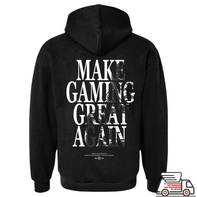 Official Dr Disrespect Merch Champions Club Make Gaming Great Again Black Crewneck