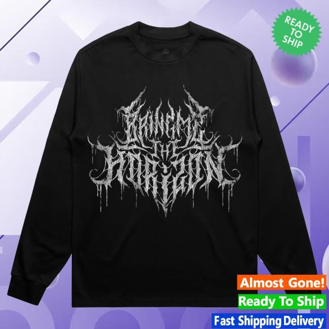 Official Bring Me The Horizon Shop Metal Logo Black Long Sleeve New Shirt