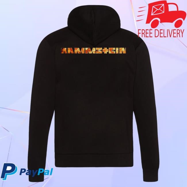 Official Rammstein Merch Store Rammstein Popover Hoodie ”Lava Logo”