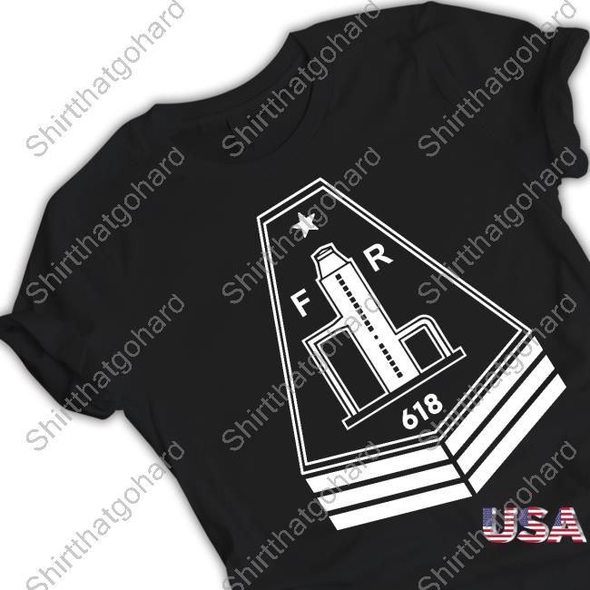 Official Frightened Rabbit Merch Store Emblem Slim Fit TShirt
