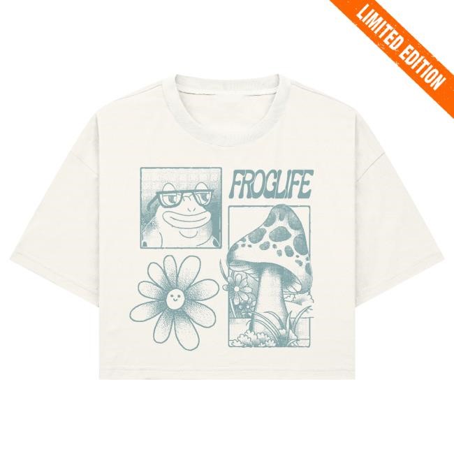 Official Paymoneywubby Merch Store Pmw Frog Life Boxy Crop Tee