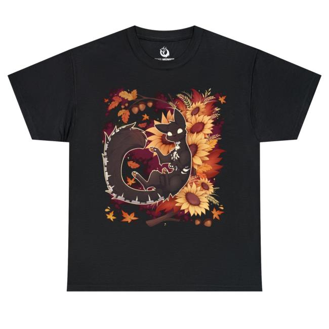 Bossmonsta Store Autumn Spooky Cat Shirt