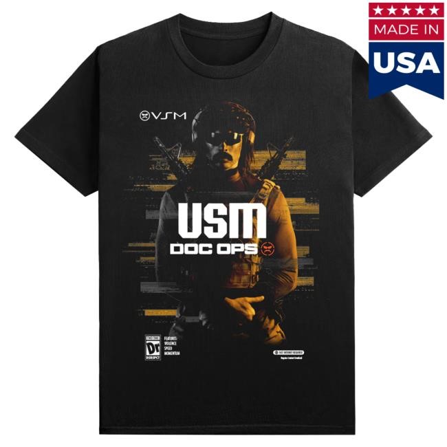 Official Dr Disrespect Merch Champions Club Tactical Two-Time Black Shirt