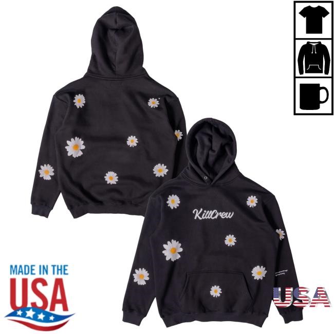Official Kill Crew Oversized Lux "Daisy" Attractive Hoodie - Black KillCrew