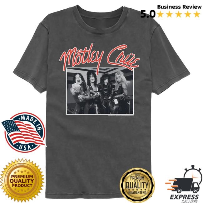 Official Motley Crue Stand And Deliver Washed New Shirt