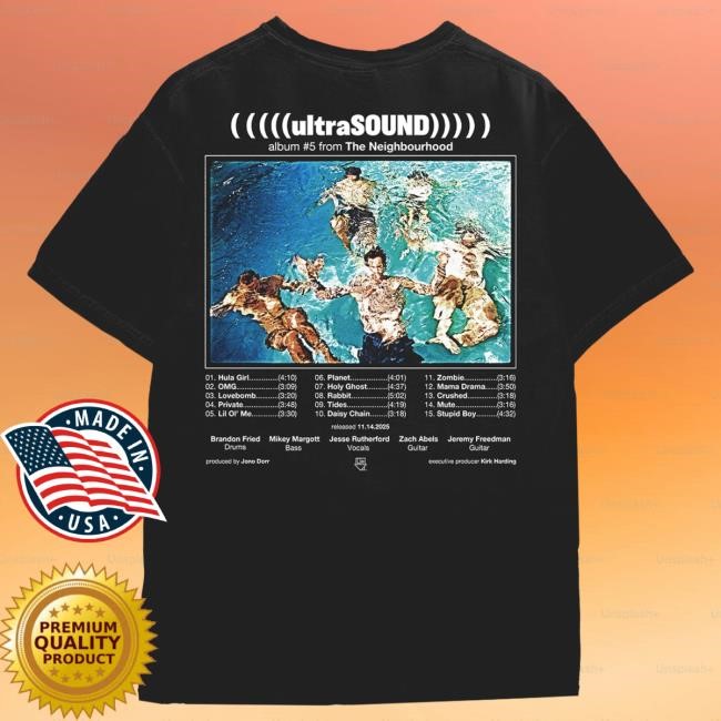 Official The Neighbourhood Merch Store (((((ultraSOUND))))) Album Shirt
