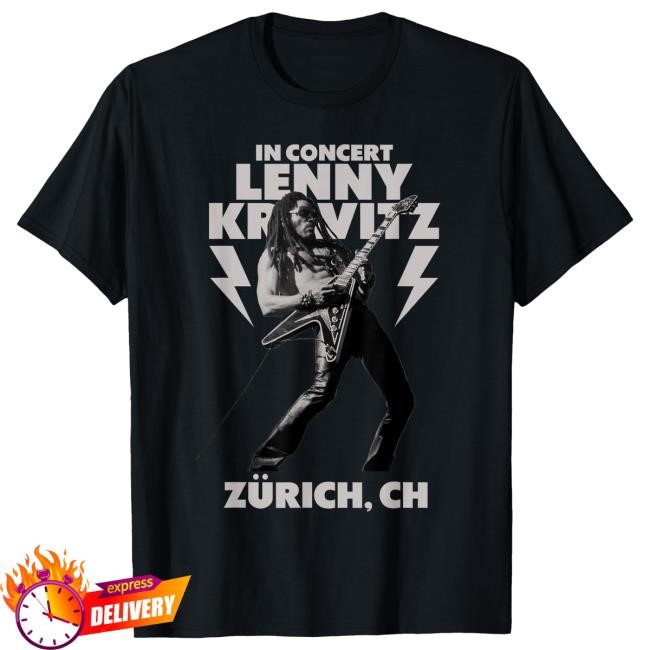 Official Lenny Kravitz – Blue Electric Light Tour 2025 Zurich Top Shirt