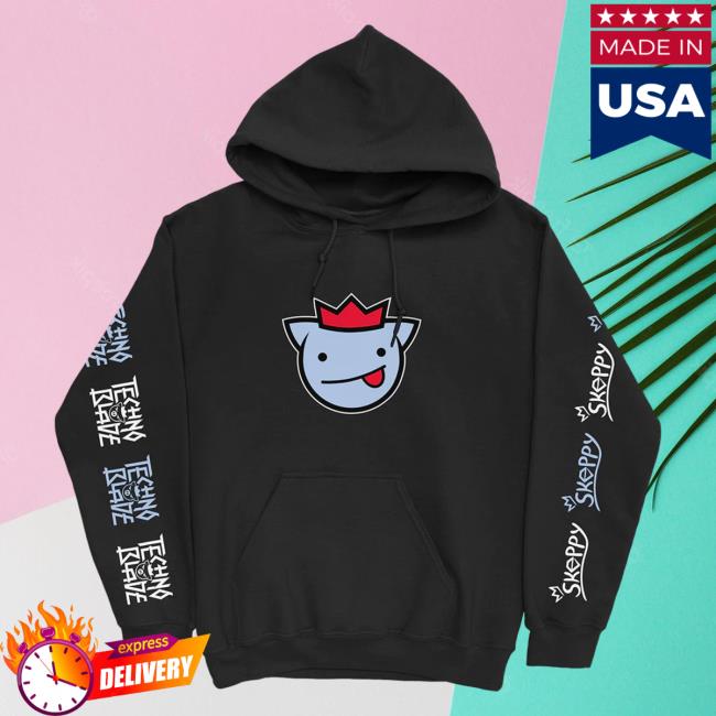 Official Technoblade Merch Store Shop Technoblade X Skeppy Agro Skeppy Pullover Sweatshirt Black