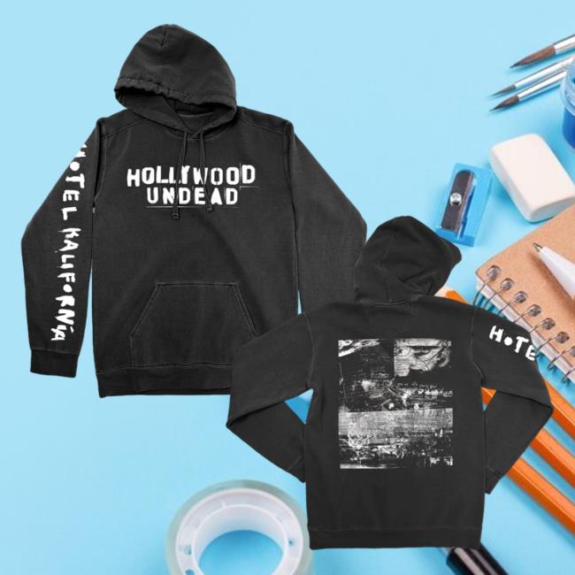 Hollywood Undead Merch Hotel Kalifornia Logo Crewneck