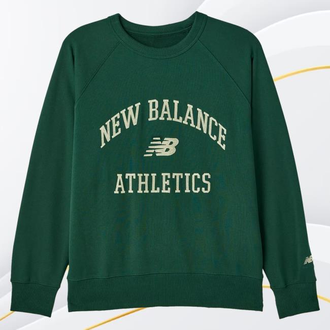 Official Urban Outfitters Apparel Clothing New Balance Athletics Varsity Crew neck Green UrbanOutfitters Store Shop