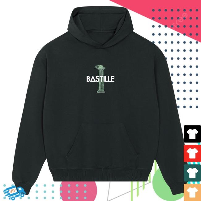 Bastille Band Pompeii Pillars Black Pullover Hoodie Bastille Official Merch Store