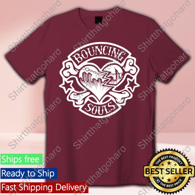 The Bouncing Souls Rocker Heart Long Sleeved T Shirt