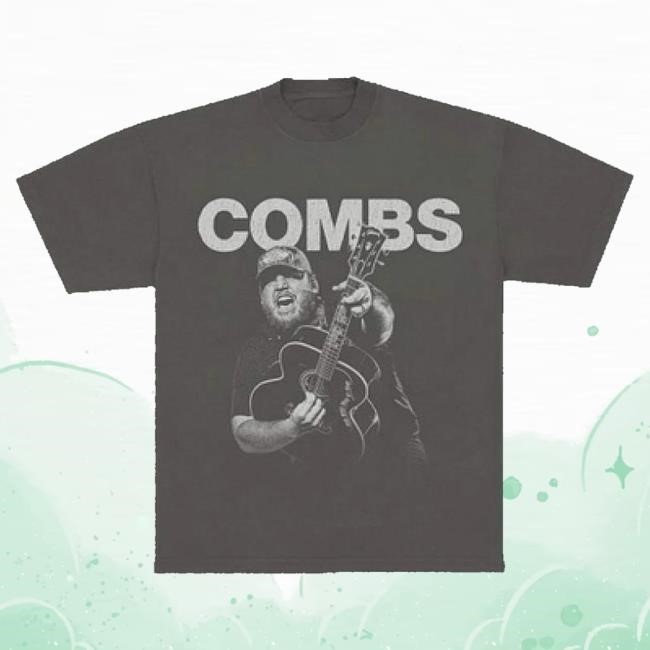 Official Luke Combs Concert Merch Combs Photo T Shirt
