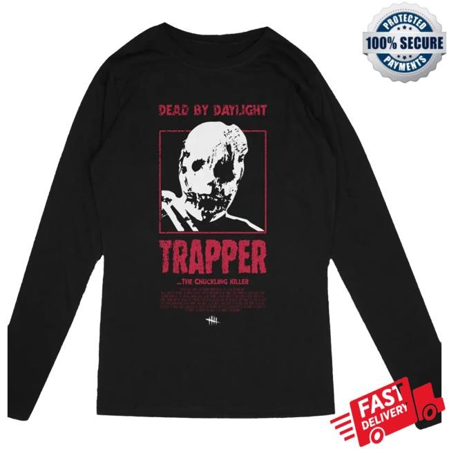 Official Dead By Daylight Merch Store Dead By Daylight Vintage Movie Trapper Long Sleeve Tee Shirt