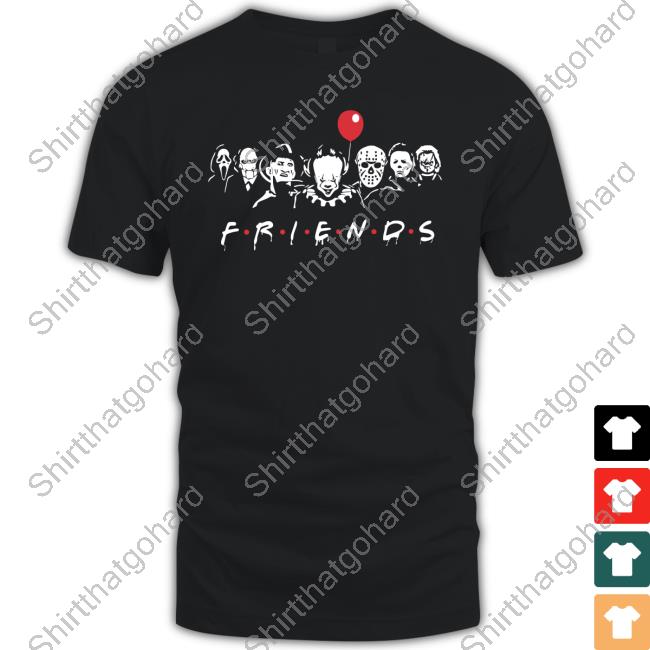 Friends Horror Movie Characters Tee Shirt