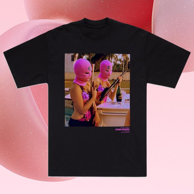 A24 Films Merch Shop Online Ceramics X Spring Breakers Ski Mask Tee