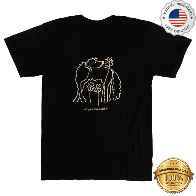 Official We Rate Dogs Merch Flower Dog Attractive Shirt - Black WeRateDogs