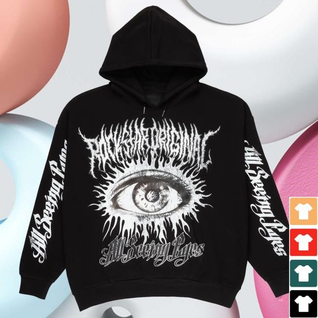 Rockstar Original Men's All Seeing Eyes Black Hoodie