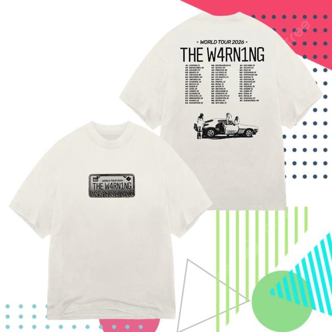 Streetwear Drop The Warning TW World Tour 2026 T-Shirt Minimal