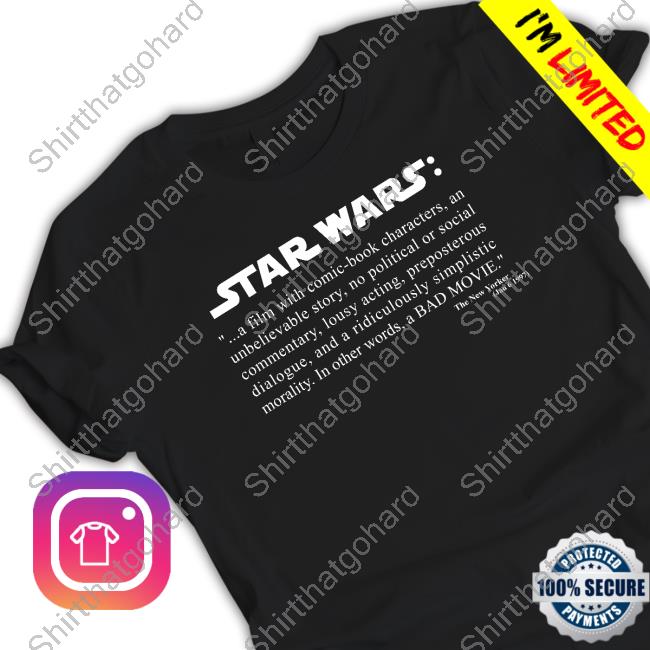 The New Yorker's Bad Review Of Star Wars T-Shirt