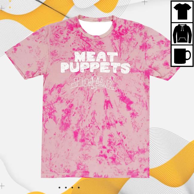 Official Hello Merch Meat Puppets Más Clown Tie Dye Tee Hellomerch MeatPuppets