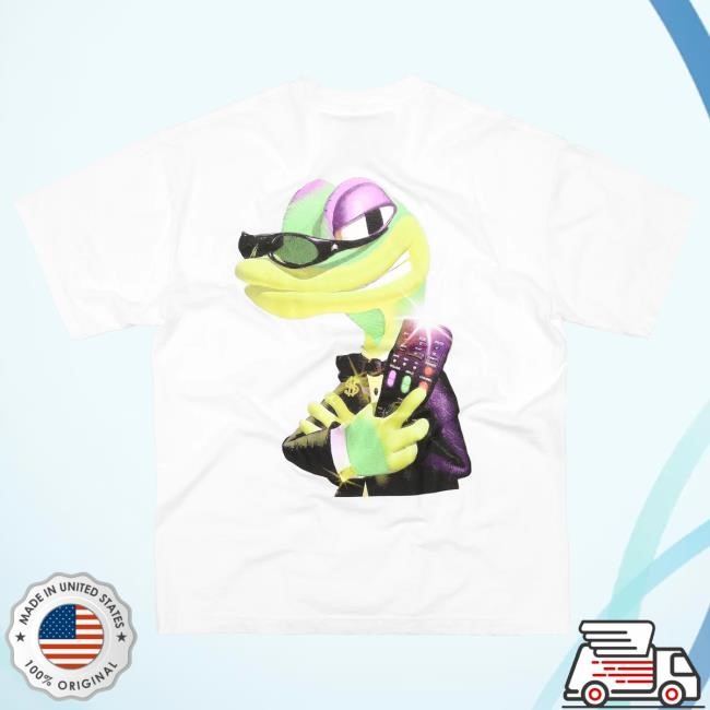 Official Jiberish Clothing Jiberish Enter The Gecko T Shirt White