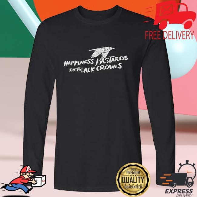 Official The Black Crowes Happiness Bastards Black Long Sleeve Tees TheBlackCrowes