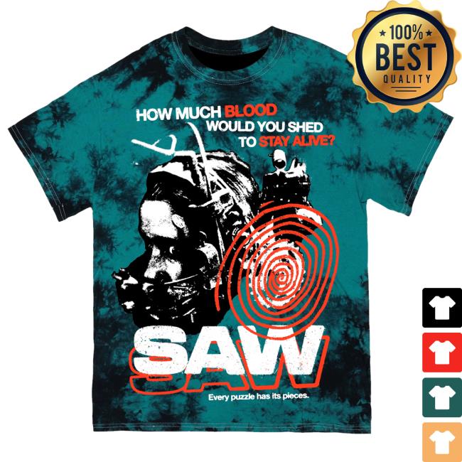Official Studiohouse Designs Merch Store Saw Classic Tiedye Hot Shirt Sick Of It All (Teal) Studiohouse Designs Apparel Clothing Shop StudiohouseDesigns