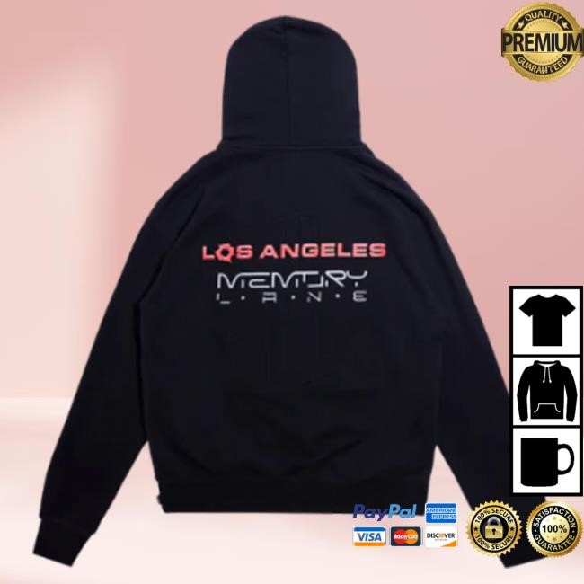 Official Complex Merch Store Memory Lane LA L.A.N.E. Hooded Sweatshirt