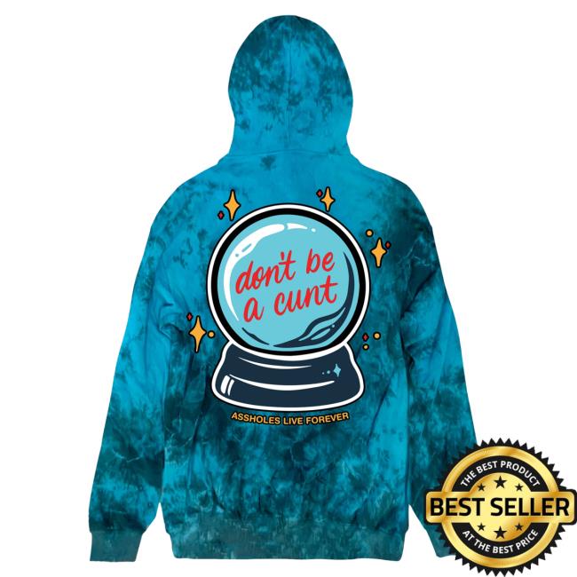Official Linda Finegold Merch Store Dont Be A Cunt Longsleeve Teal Tie Dye Lindafinegold Clothing Shop Tie-Dye