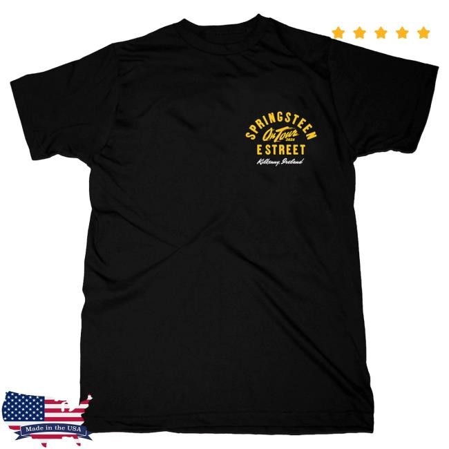 Officia Bruce Springsteen Merch Store Springsteen & The E-Street Band Kilkenny 2024 Limited Edition Tour T Shirt