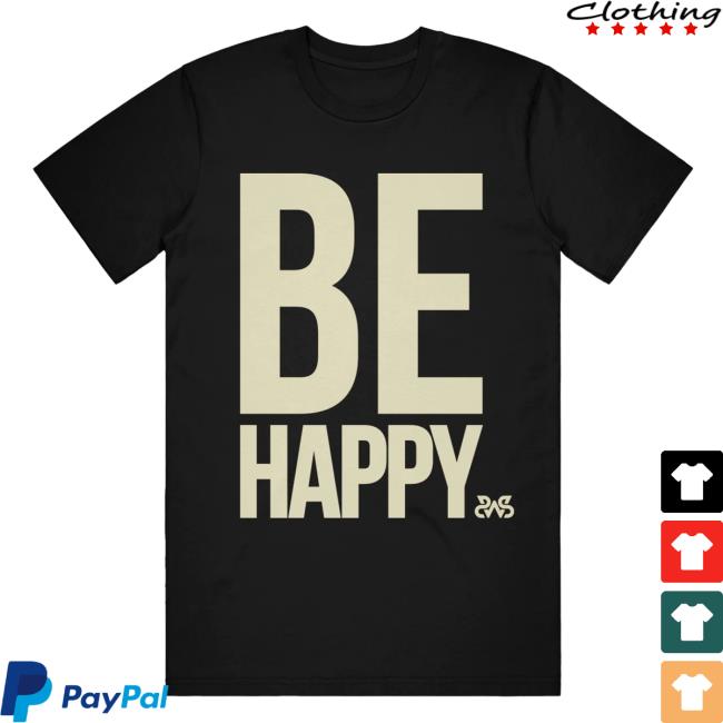 Official Sleeping With Sirens Merch Be Happy Black Popover Shirt