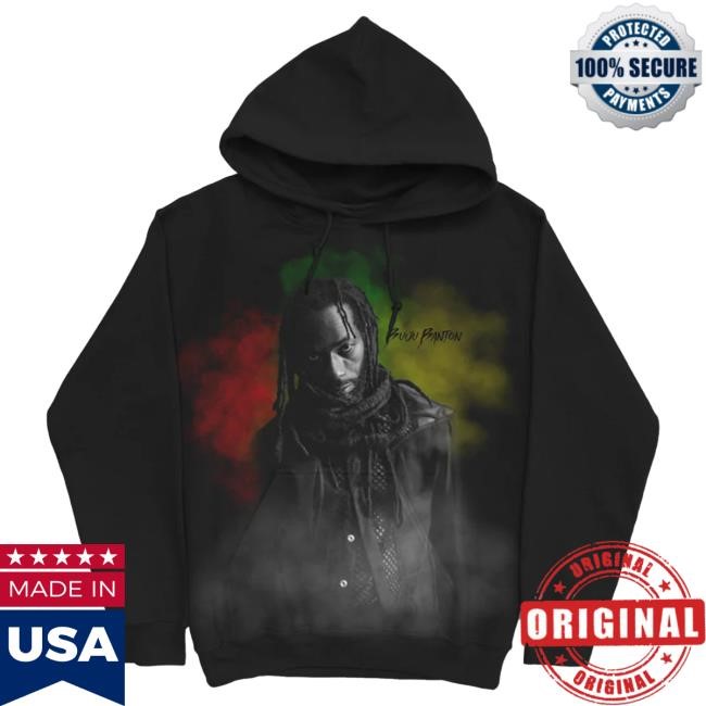 Official Buju Banton Clothing Shop Buju Banton Smoke Portrait Multi Color Pullover Sweatshirt BujuBanton