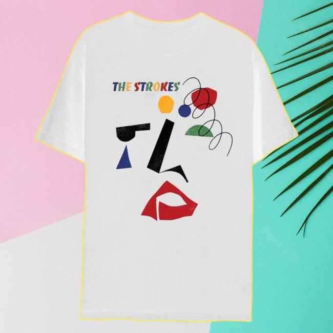 Official The Strokes Merch Store The Strokes Abstract White Attractive Shirt The Strokes Apparel TheStrokes