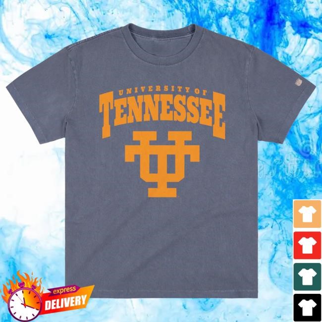 Tennessee Interlocking UT Vintage Heavyweight Navy Print Tee