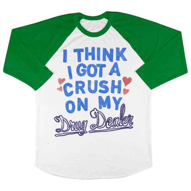 Medium Build I Got A Crush Raglan Long Sleeve Tshirt Nick Carpenter