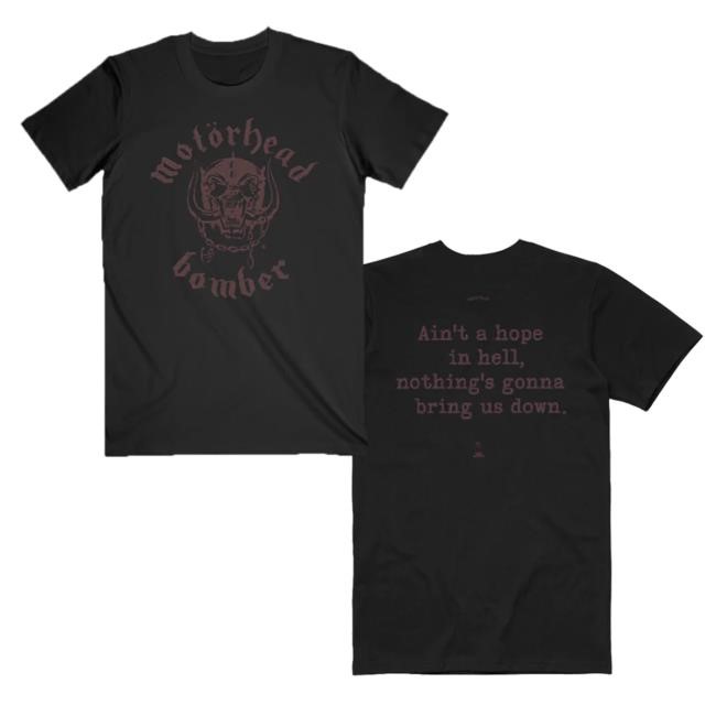 Bomber Lyric New T-Shirt Motorhead Store