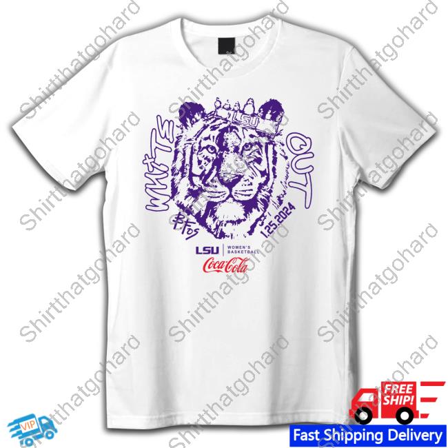 White Out Becky Fos LSU Women's Basketball Tee Shirt