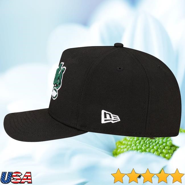 Official Born X Raised + Jets Pro Script A-Frame Snapback Cap: Black NFL 2025 Kickoff