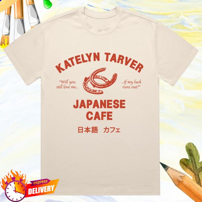 Official Katelyn Tarver Store Merch Japanese Cafe Crewneck Sweatshirt