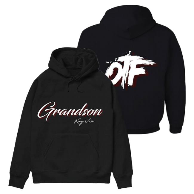 Official Merch Bar Store King Von Grandson Black Otf Pullover Sweatshirt MerchBar KingVon Apparel Clothing Shop
