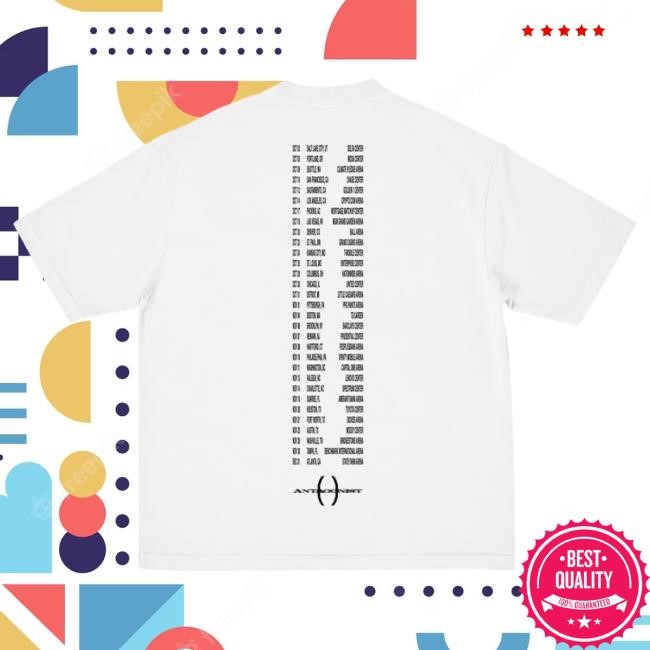 Official Playboi Carti Merch Store Antagonist Tour 2.0 White Tour Tee