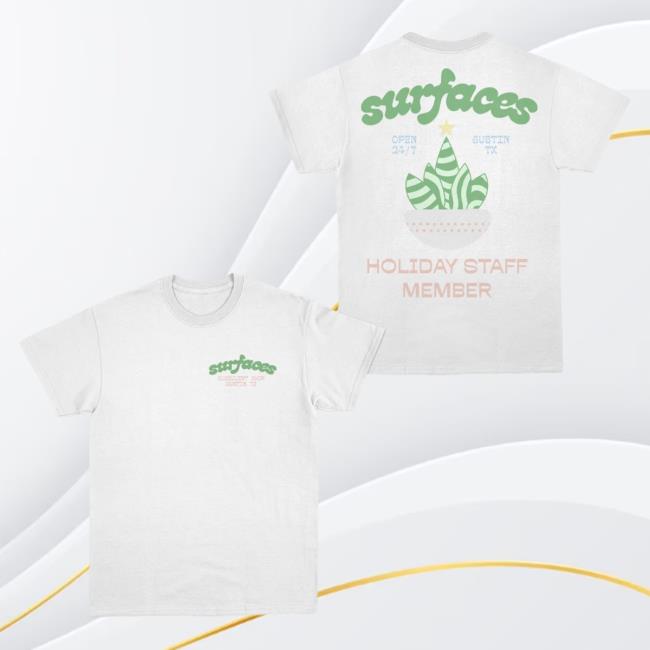 Official Merch Bar Surfaces Store Holiday Staff Popover Shirt MerchBar Shop