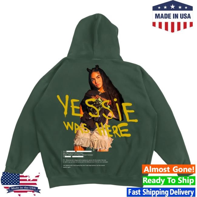 Official Jessie Reyez Merch Jessie Reyez Shut Up Pullover Hoodie, Alpine Green