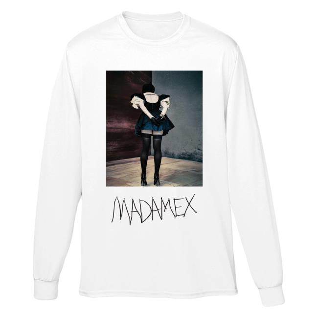 Official Madonna Merch Store Madonna Backside Long Sleeve Tees Madonna Louise Ciccone Clothing Shop