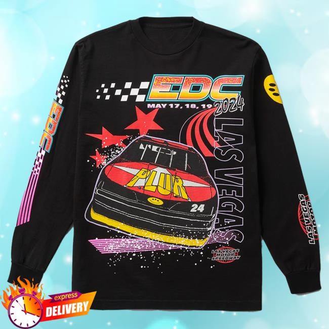 Official Insomniac Merch Shop EDC Plur Race Lineup L/S