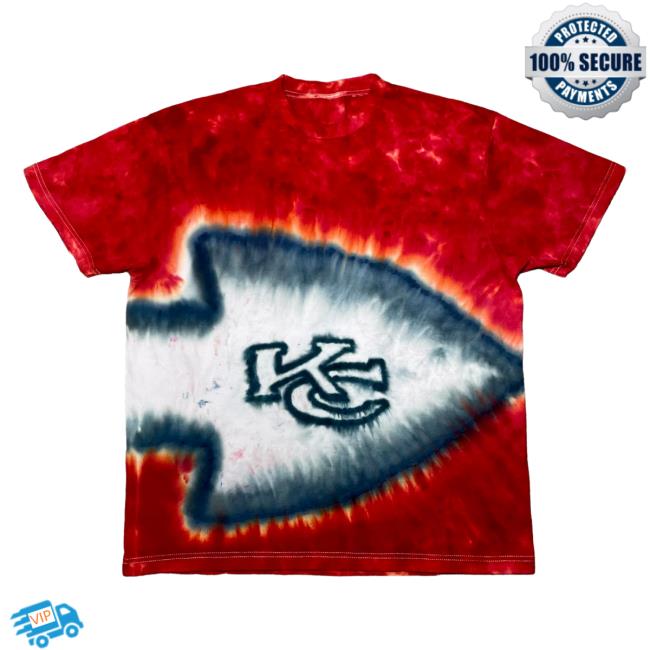 Official The Tie Dye Company Kansas City Chiefs Kc Logo Tie Dye T-Shirts