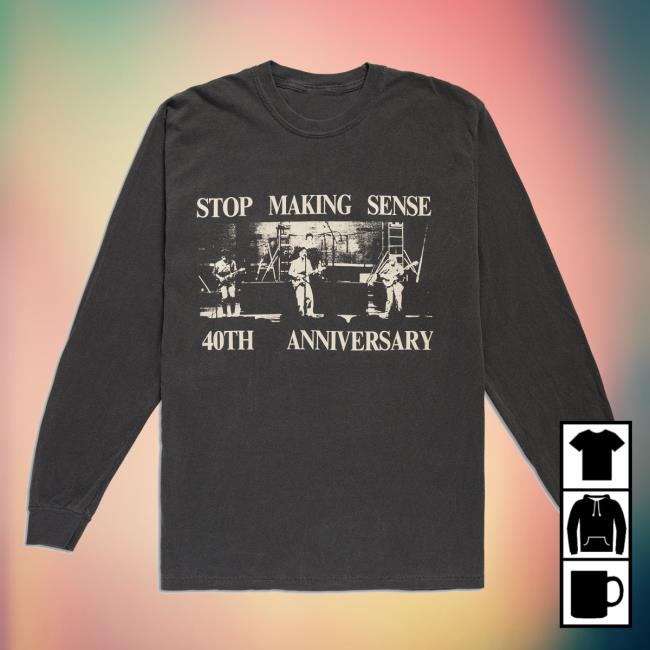 A24 Films Merch Shop Stop Making Sense Setlist LS Shirt