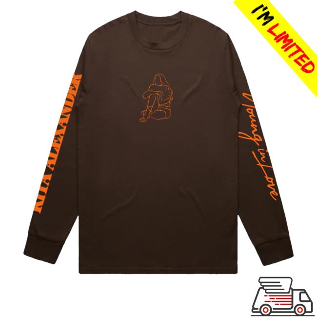Official Kita Alexander Merch Young In Love Dark Brown Long Sleeve T Shirt