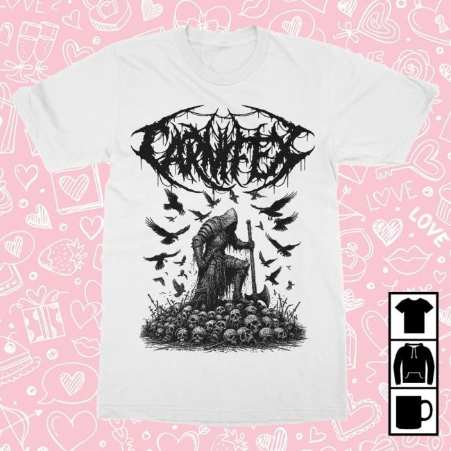 Official Indie Merch Store Carnifex Crow knight Tees IndieMerchStore